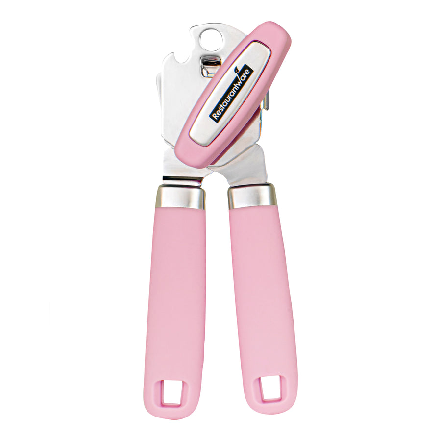 Restaurantware Comfy Grip Stainless Steel Manual Can Opener, Pink, 7.75 x 2 x 2.25In - Restaurant Equipment and Smallwares - Canadian Distribution