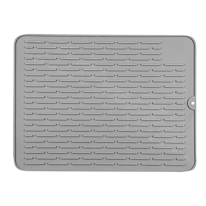 Restaurantware Comfy Grip Gray Silicone Drying Mat, Rectangular, 15.75 x 11.75In - Restaurant Equipment and Smallwares - Canadian Distribution