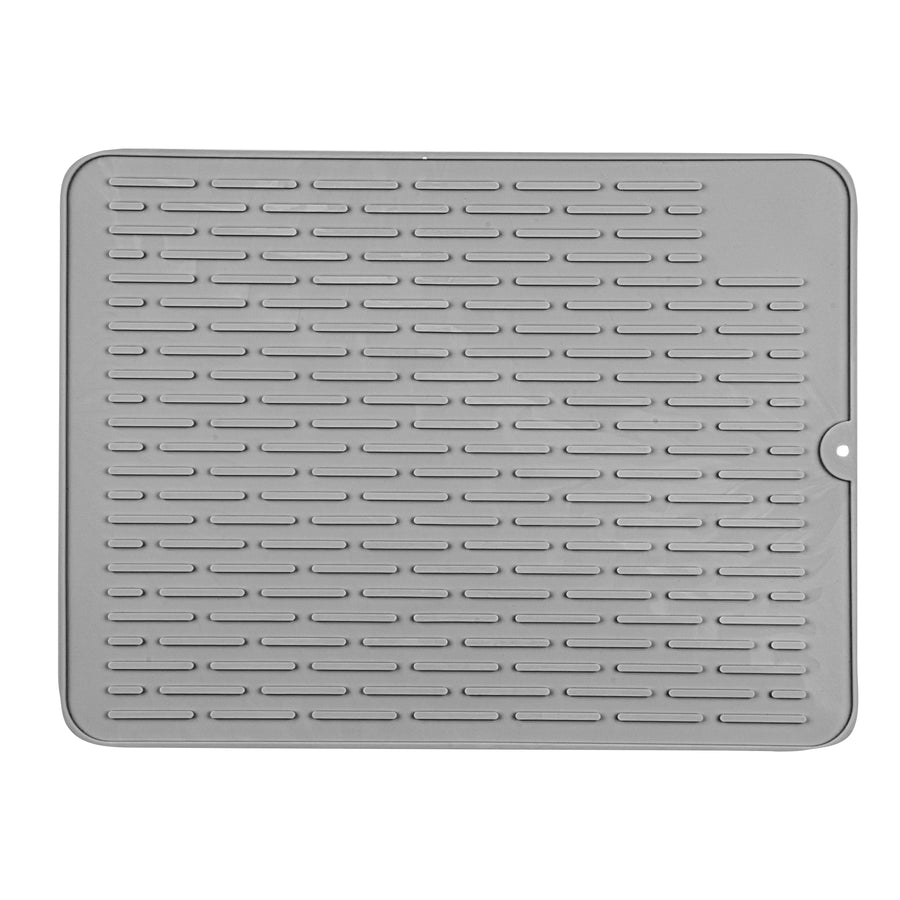 Restaurantware Comfy Grip Gray Silicone Drying Mat, Rectangular, 15.75 x 11.75In - Restaurant Equipment and Smallwares - Canadian Distribution