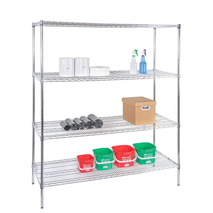 Restaurantware RW Base 24 x 60 Inch NSF Shelves, Chrome - Restaurant Equipment and Smallwares - Canadian Distribution - Ships Free Within Canada on Orders Above CAD $199