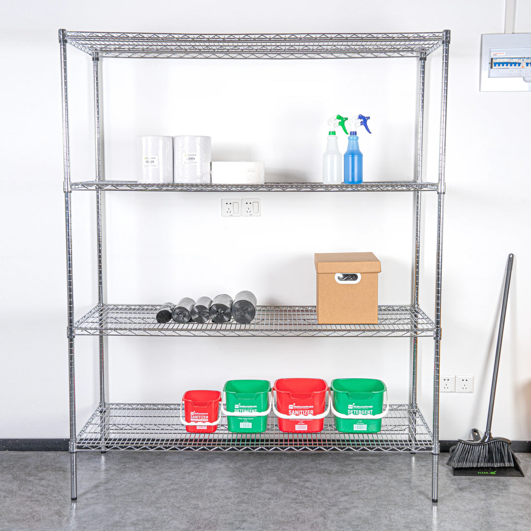 Restaurantware RW Base 24 x 60 Inch NSF Shelves, Chrome - Restaurant Equipment and Smallwares - Canadian Distribution - Ships Free Within Canada on Orders Above CAD $199