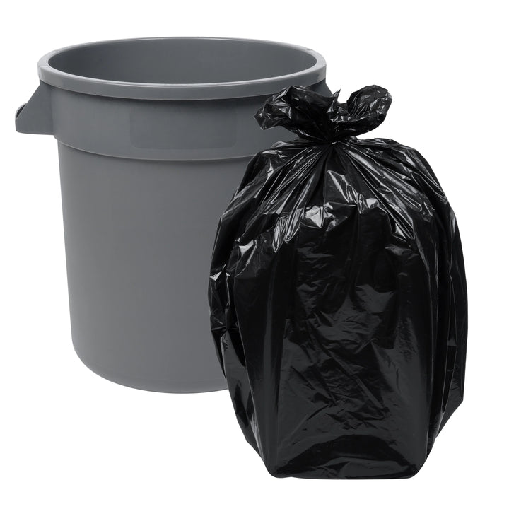 Restaurantware RW Clean 10 Gallon Trash Can & Ingredient Bin, Gray, Plastic, 18.25 x 15.75 x 17.25 Inch - Restaurant Equipment and Smallwares - Canadian Distribution - Ships Free Within Canada on Orders Above CAD $199