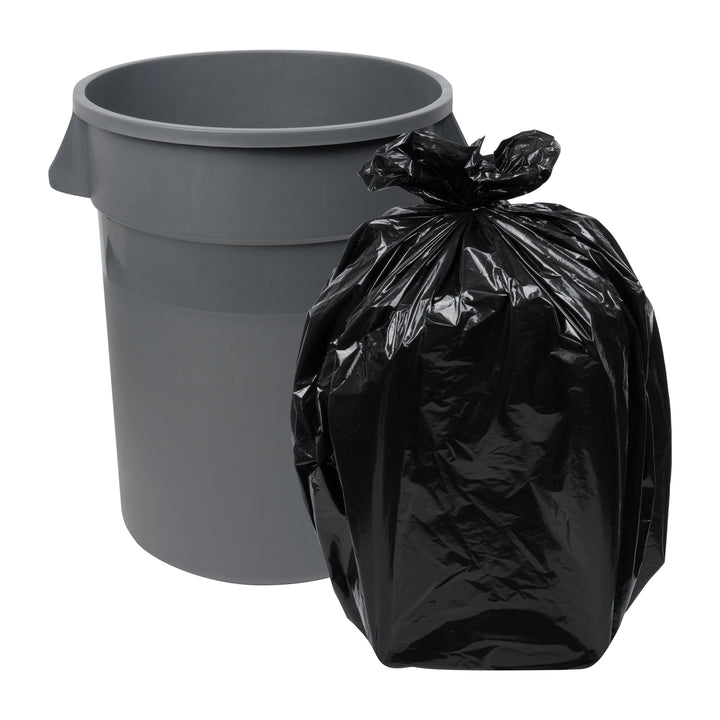 Restaurantware RW Clean 32 Gallon Trash Can & Ingredient Bin, Gray, Plastic, 25 x 22 x 27.25 Inch - Restaurant Equipment and Smallwares - Canadian Distribution - Ships Free Within Canada on Orders Above CAD $199