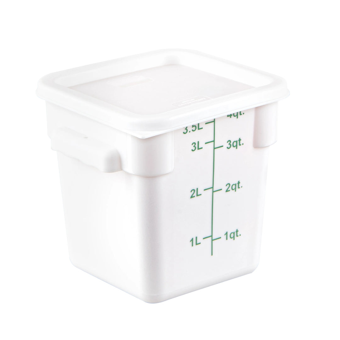Restaurantware Met Lux Lid, White, Plastic, Square, for 2 & 4 Quart Food Storage Containe - Restaurant Equipment and Smallwares - Canadian Distribution - Ships Free Within Canada on Orders Above CAD $199