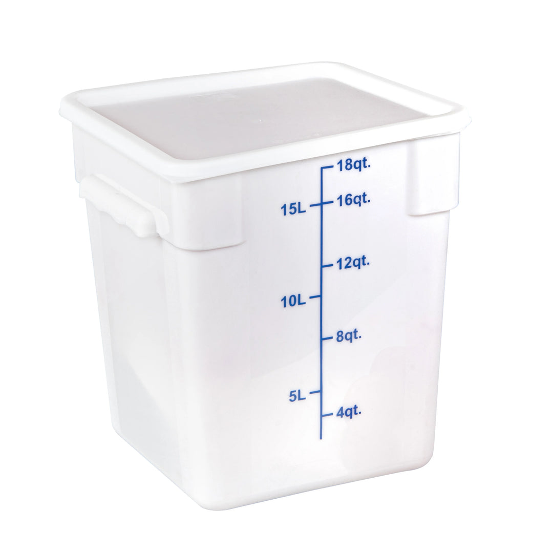 Restaurantware Met Lux Lid, White, Plastic, Square, for 12/18/22 Quart Food Storage Conta - Restaurant Equipment and Smallwares - Canadian Distribution - Ships Free Within Canada on Orders Above CAD $199