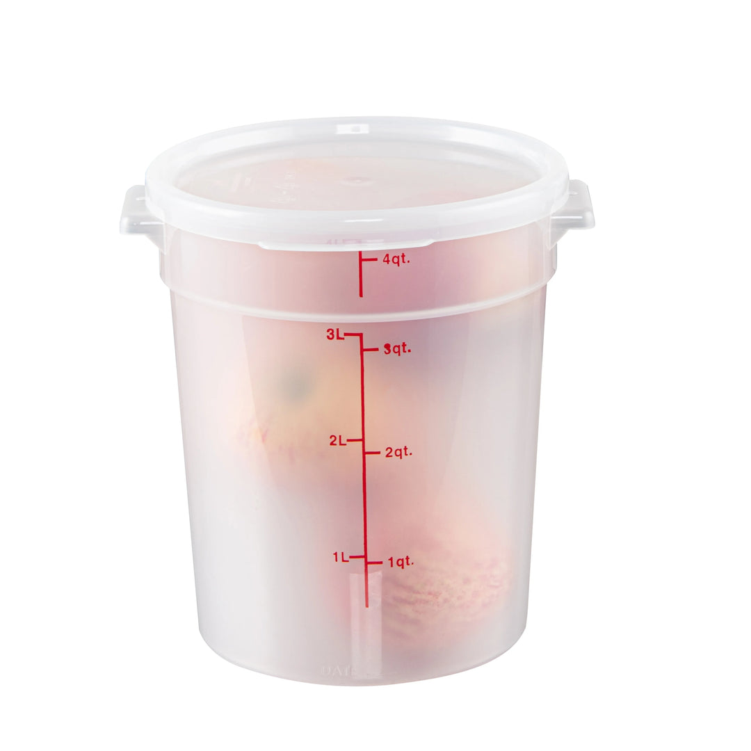 Restaurantware Met Lux Lid, Translucent, Plastic, Round, for 2 & 4 Quart Food Storage Containe - Restaurant Equipment and Smallwares - Canadian Distribution - Ships Free Within Canada on Orders Above CAD $199
