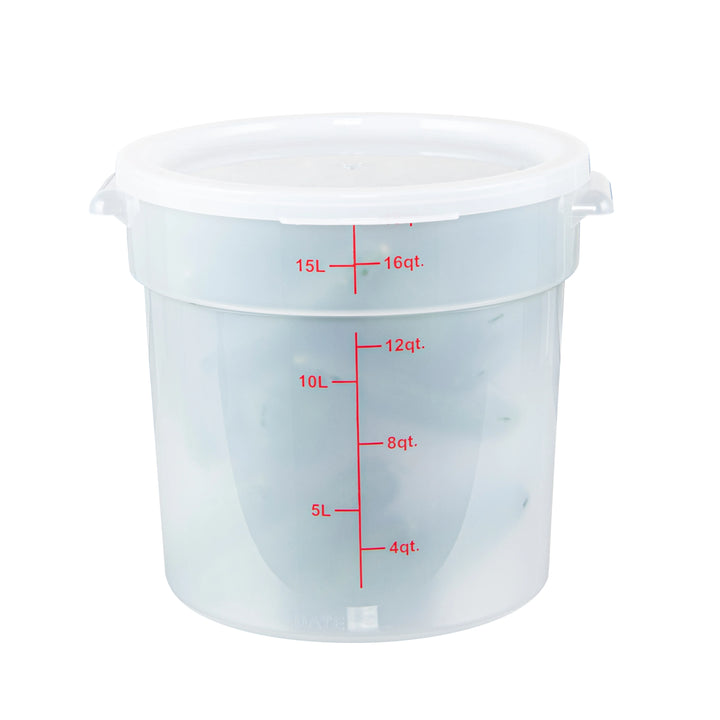 Restaurantware Met Lux Lid, Translucent, Plastic, Round, for 12/18/22 Quart Food Storage Conta - Restaurant Equipment and Smallwares - Canadian Distribution - Ships Free Within Canada on Orders Above CAD $199