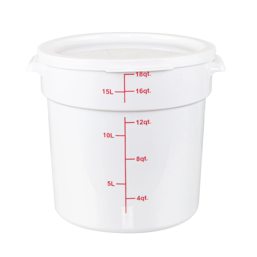 Restaurantware Met Lux Lid, White, Plastic, Round, for 12/18/22 Quart Food Storage Conta - Restaurant Equipment and Smallwares - Canadian Distribution - Ships Free Within Canada on Orders Above CAD $199