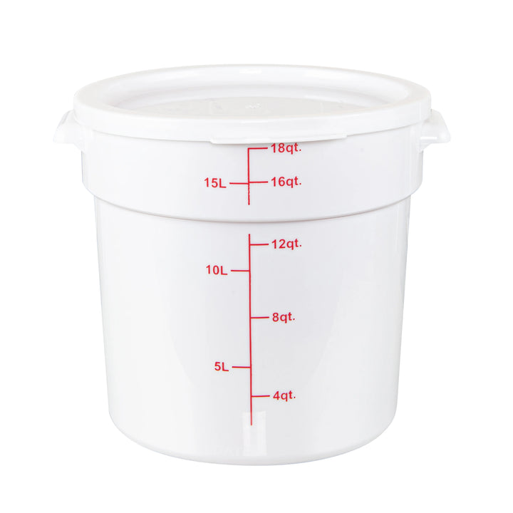Restaurantware Met Lux Lid, White, Plastic, Round, for 12/18/22 Quart Food Storage Conta - Restaurant Equipment and Smallwares - Canadian Distribution - Ships Free Within Canada on Orders Above CAD $199
