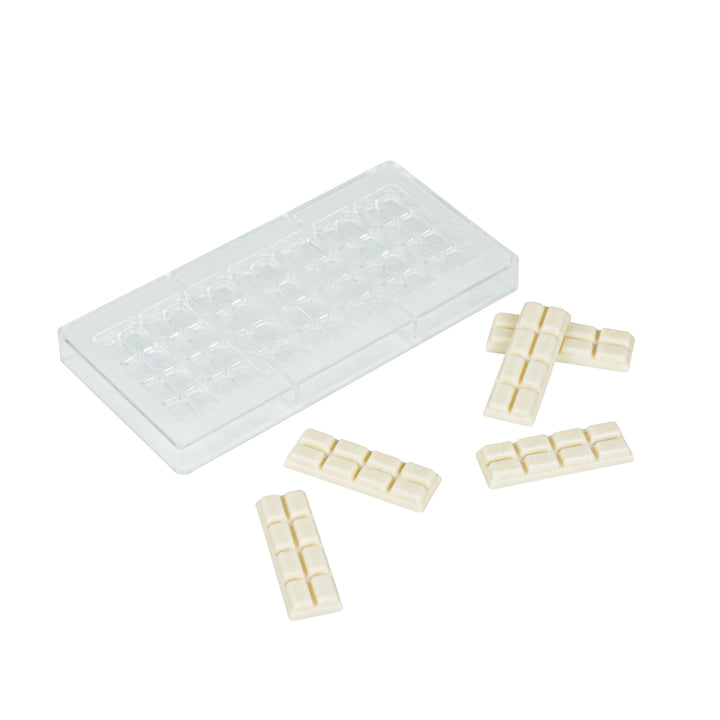Restaurantware Pastry Tek 7-Compartment Break-Apart Candy & Chocolate Molds, Polycarbonate - Restaurant Equipment and Smallwares - Canadian Distribution - Ships Free Within Canada on Orders Above CAD $199