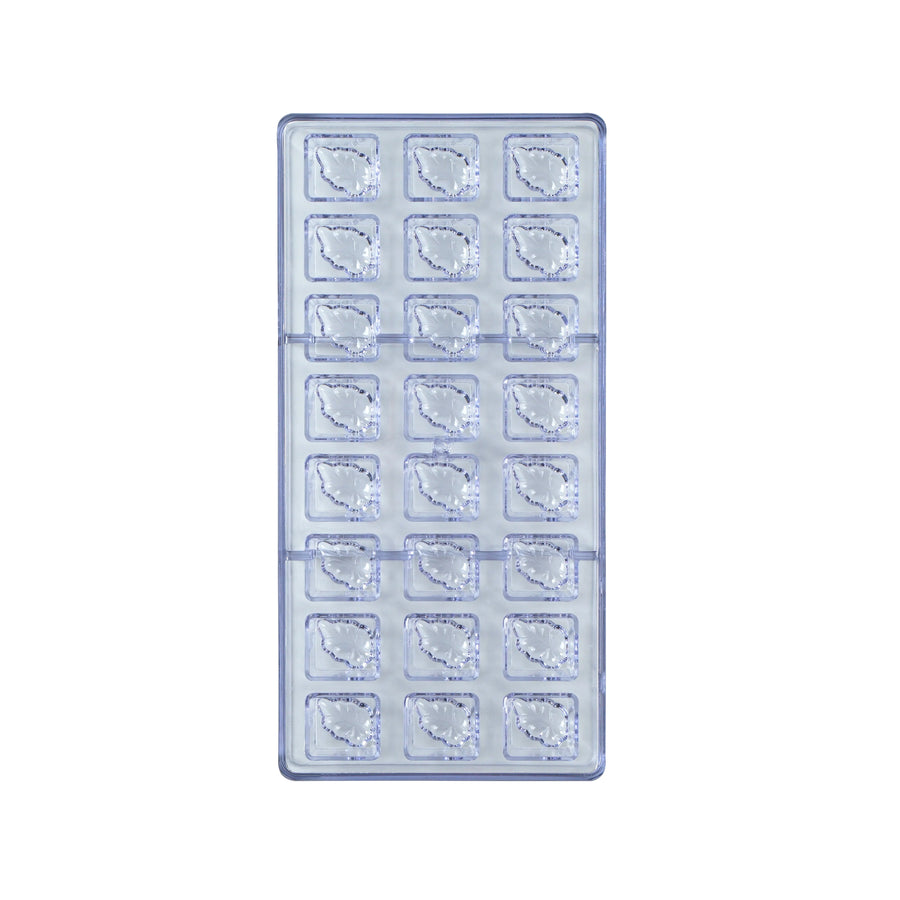 Restaurantware Pastry Tek 24-Compartment Leaf Block Candy & Chocolate Molds, Polycarbonate - Restaurant Equipment and Smallwares - Canadian Distribution