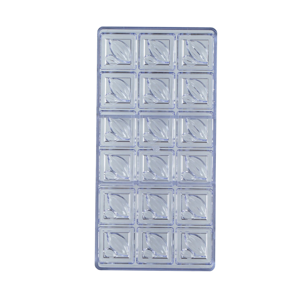 Restaurantware Pastry Tek 18-Compartment Cocoa Bean Candy & Chocolate Molds, Polycarbonate - Restaurant Equipment and Smallwares - Canadian Distribution