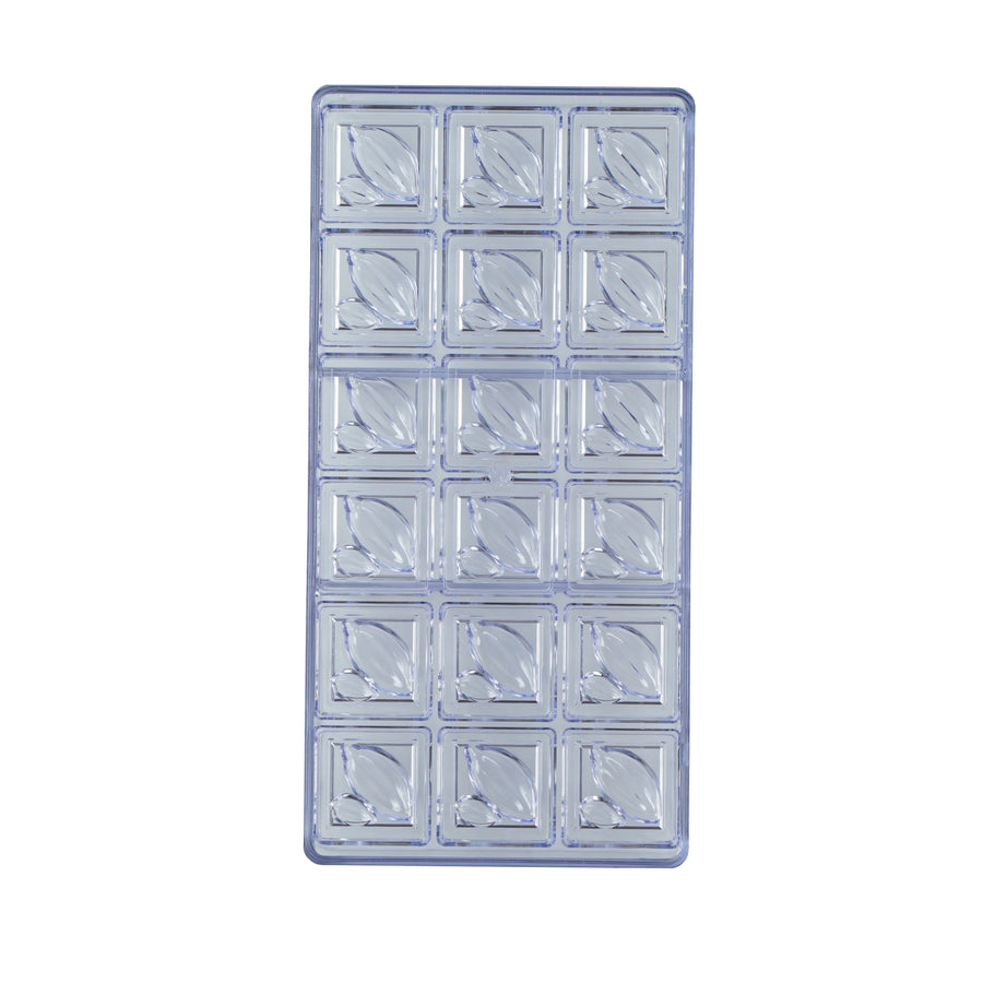 Restaurantware Pastry Tek 18-Compartment Cocoa Bean Candy & Chocolate Molds, Polycarbonate - Restaurant Equipment and Smallwares - Canadian Distribution