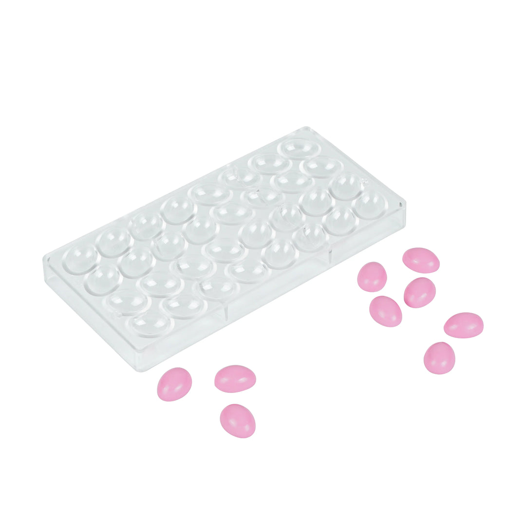 Restaurantware Pastry Tek 32-Compartment Egg Candy & Chocolate Molds, Polycarbonate - Restaurant Equipment and Smallwares - Canadian Distribution - Ships Free Within Canada on Orders Above CAD $199