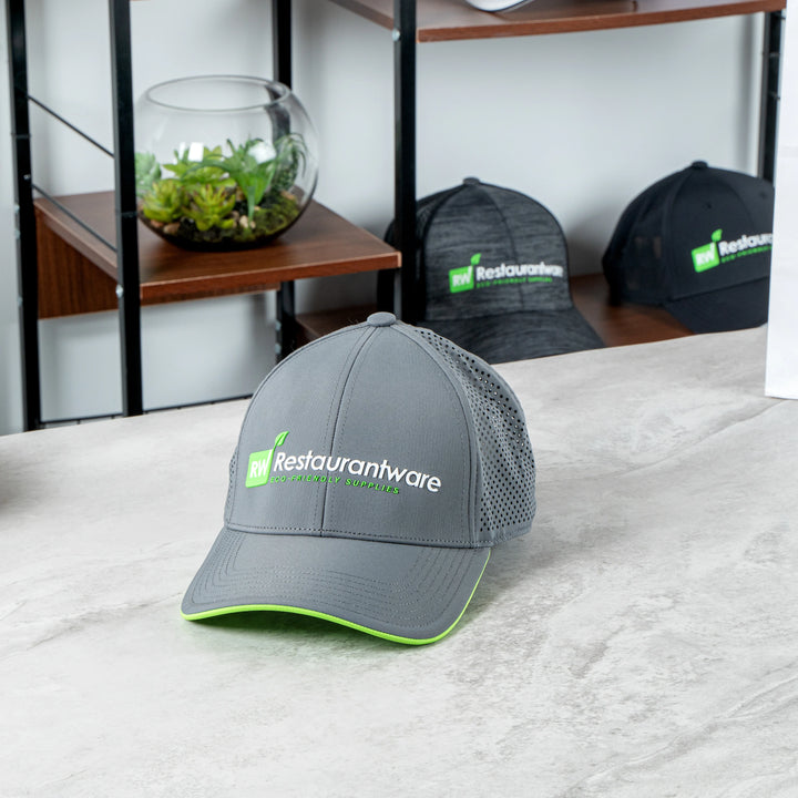 Restaurantware RW Threads Trucker Snapback Hats, Dark Gray, Adjustable - Restaurant Equipment and Smallwares - Canadian Distribution - Ships Free Within Canada on Orders Above CAD $199