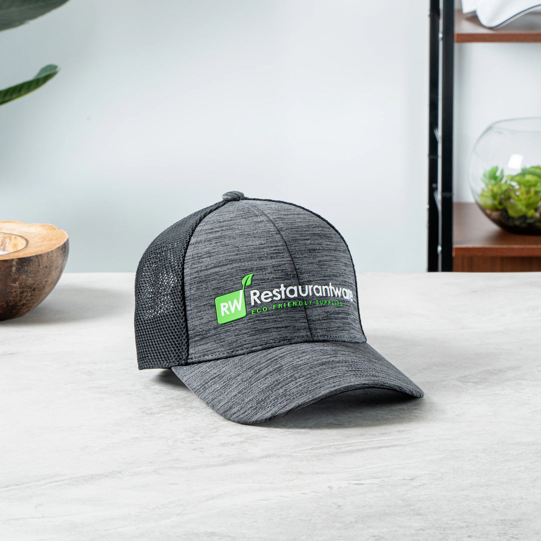 Restaurantware RW Threads Trucker Snapback Hats, Black - Restaurant Equipment and Smallwares - Canadian Distribution - Ships Free Within Canada on Orders Above CAD $199