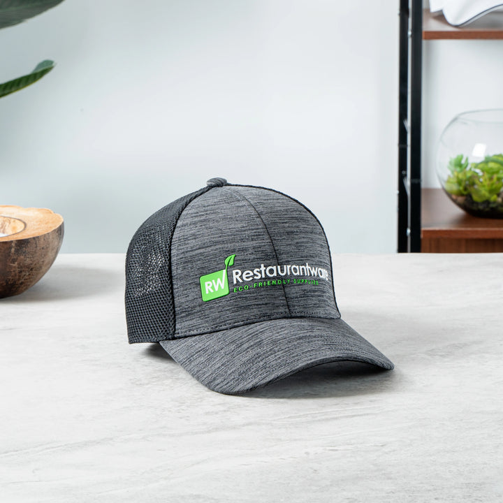 Restaurantware RW Threads Trucker Snapback Hats, Black - Restaurant Equipment and Smallwares - Canadian Distribution - Ships Free Within Canada on Orders Above CAD $199