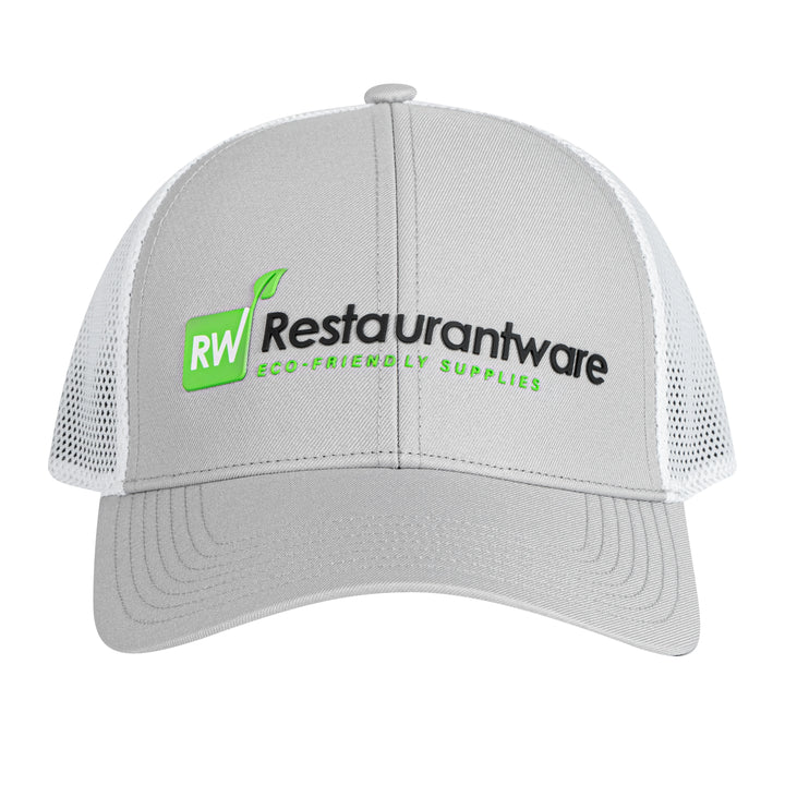 Restaurantware RW Threads Trucker Snapback Hats, Gray & White - Restaurant Equipment and Smallwares - Canadian Distribution