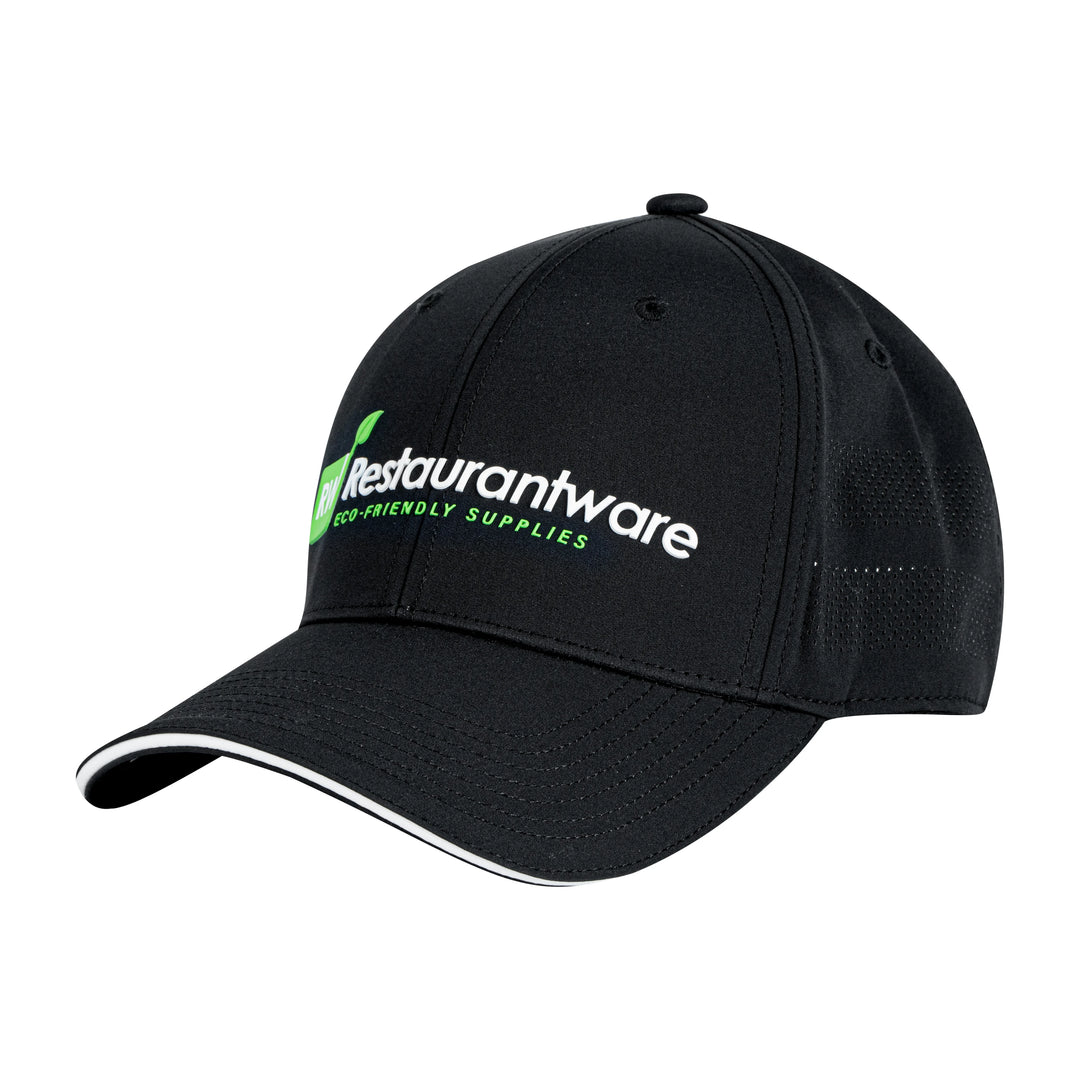 Restaurantware RW Threads Perforated Hats, Black, Adjustable - Restaurant Equipment and Smallwares - Canadian Distribution - Ships Free Within Canada on Orders Above CAD $199