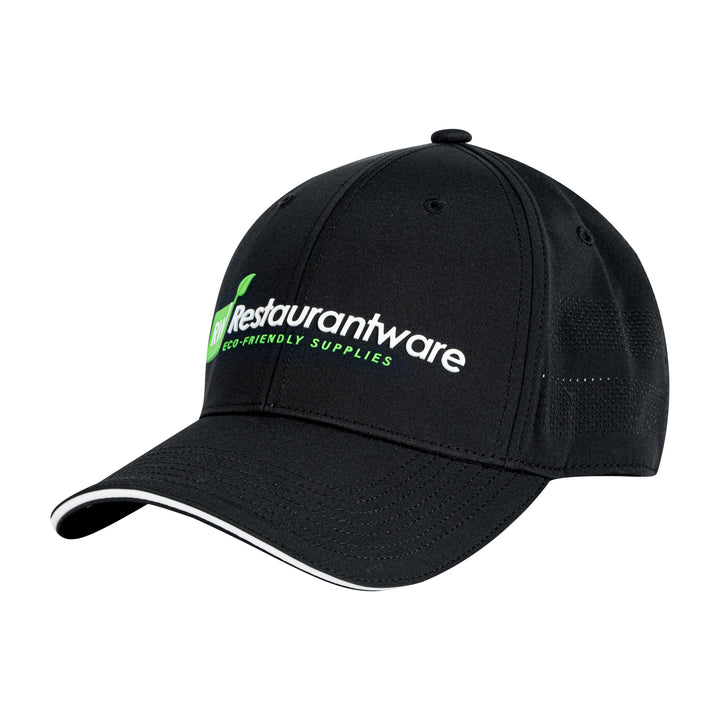 Restaurantware RW Threads Perforated Hats, Black, Adjustable - Restaurant Equipment and Smallwares - Canadian Distribution - Ships Free Within Canada on Orders Above CAD $199