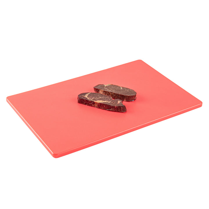 Restaurantware RW Base 18 x 12 Inch Cutting Boards, Red, Plastic - Restaurant Equipment and Smallwares - Canadian Distribution - Ships Free Within Canada on Orders Above CAD $199