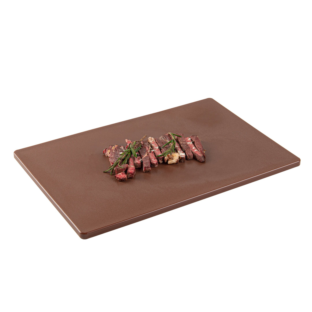 Restaurantware RW Base 18 x 12 Inch Cutting Boards, Brown, Plastic - Restaurant Equipment and Smallwares - Canadian Distribution - Ships Free Within Canada on Orders Above CAD $199
