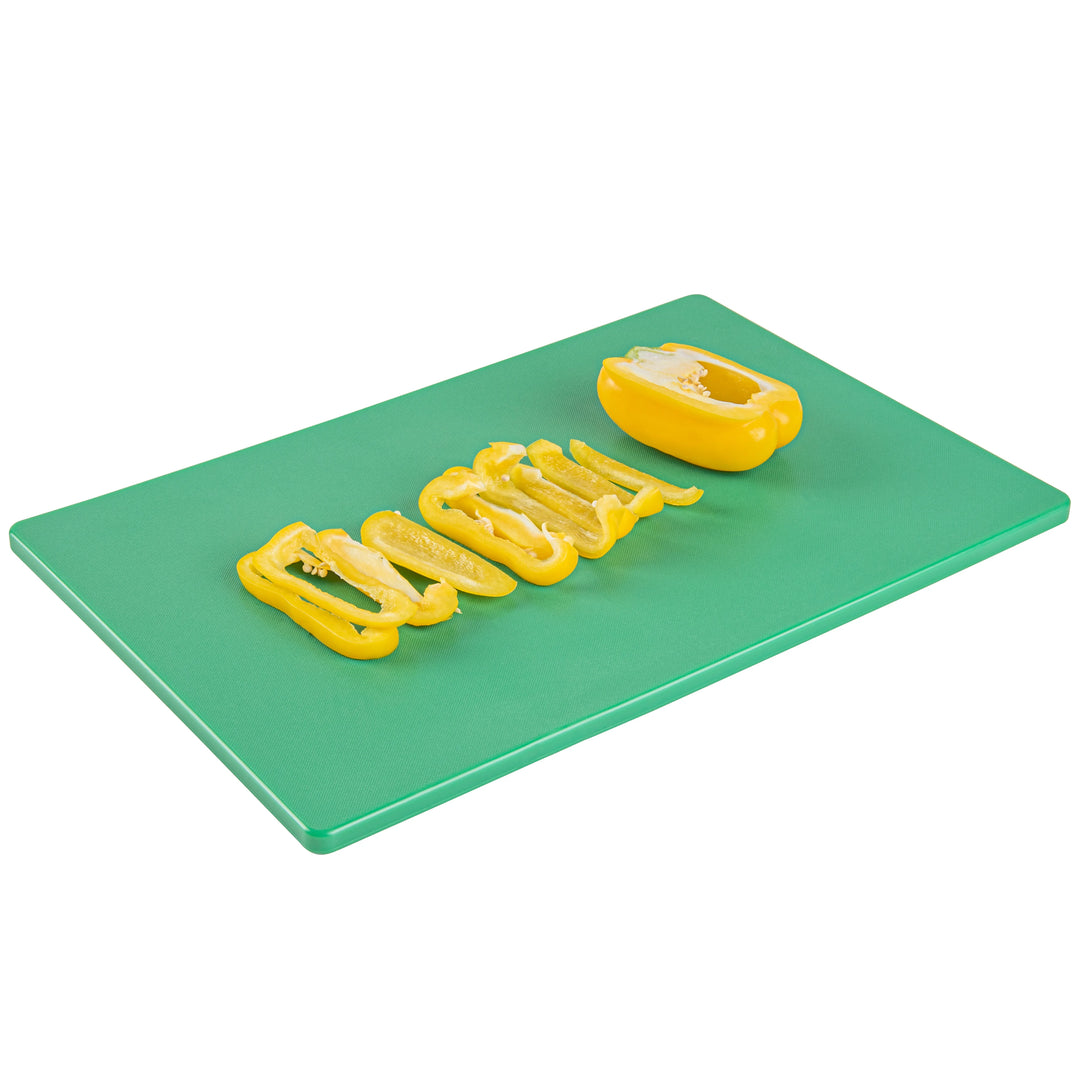 Restaurantware RW Base 18 x 12 Inch Cutting Boards, Green, Plastic - Restaurant Equipment and Smallwares - Canadian Distribution - Ships Free Within Canada on Orders Above CAD $199
