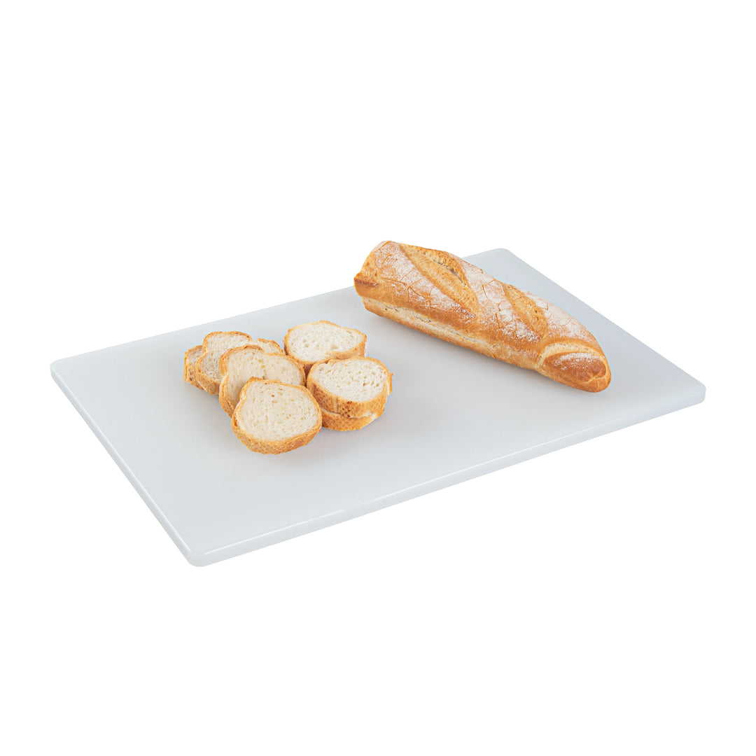 Restaurantware RW Base 18 x 12 Inch Cutting Boards, White, Plastic - Restaurant Equipment and Smallwares - Canadian Distribution - Ships Free Within Canada on Orders Above CAD $199