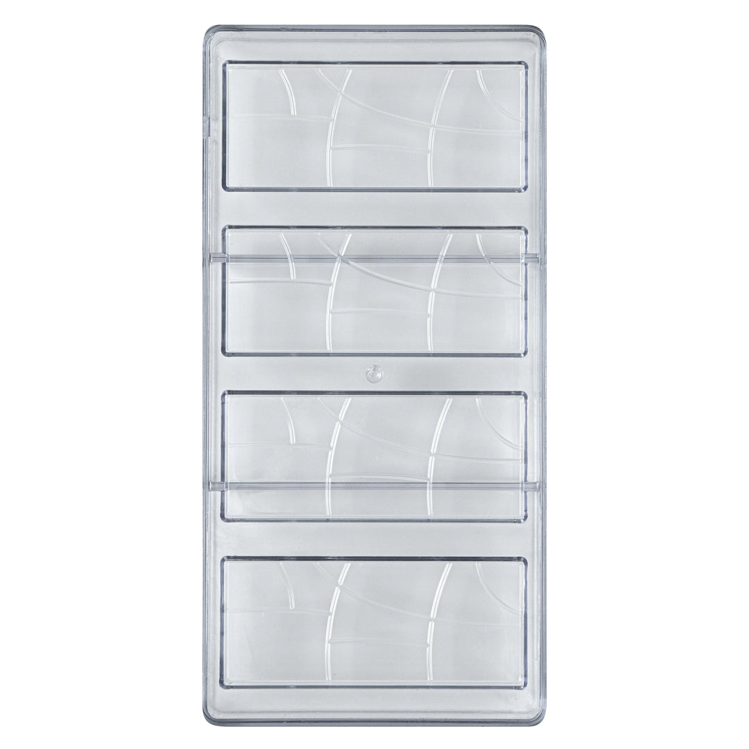 Restaurantware Pastry Tek 4-Compartment Chocolate Bar Molds, Polycarbonate - Restaurant Equipment and Smallwares - Canadian Distribution