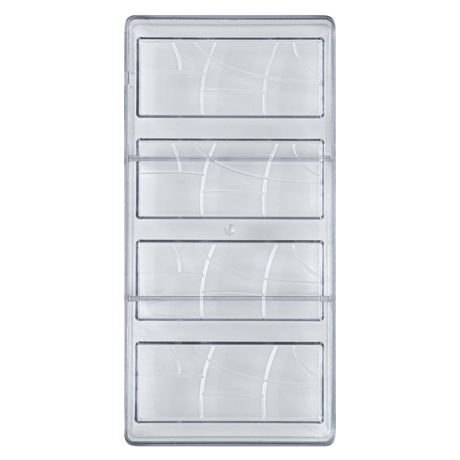 Restaurantware Pastry Tek 4-Compartment Chocolate Bar Molds, Polycarbonate - Restaurant Equipment and Smallwares - Canadian Distribution
