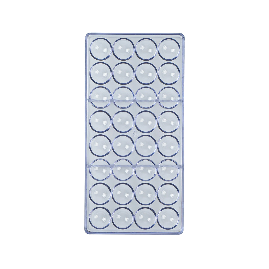 Restaurantware Pastry Tek 32-Compartment Half Sphere Candy & Chocolate Molds, Polycarbonate - Restaurant Equipment and Smallwares - Canadian Distribution