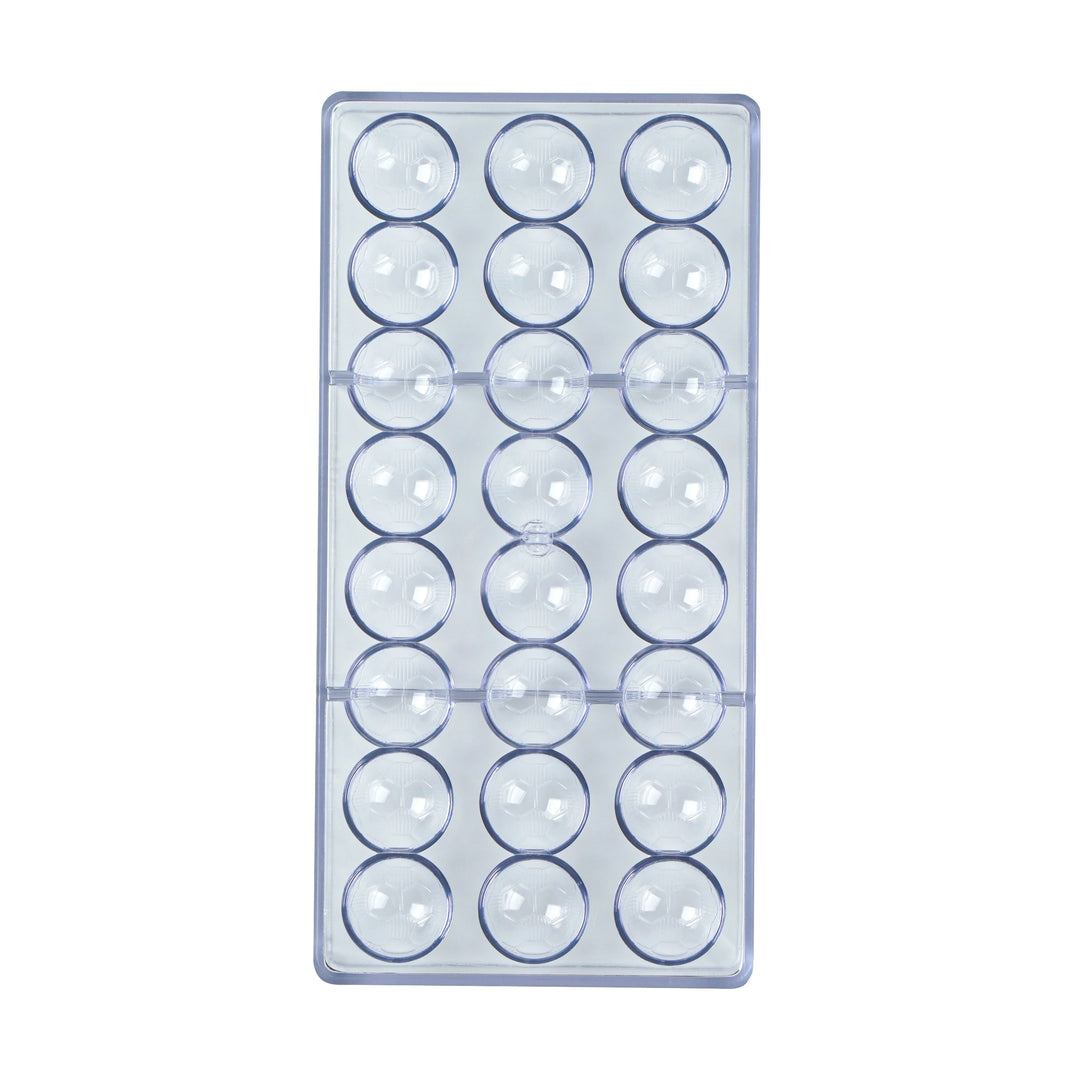Restaurantware Pastry Tek 24-Compartment Soccer Ball Candy & Chocolate Molds, Polycarbonate - Restaurant Equipment and Smallwares - Canadian Distribution