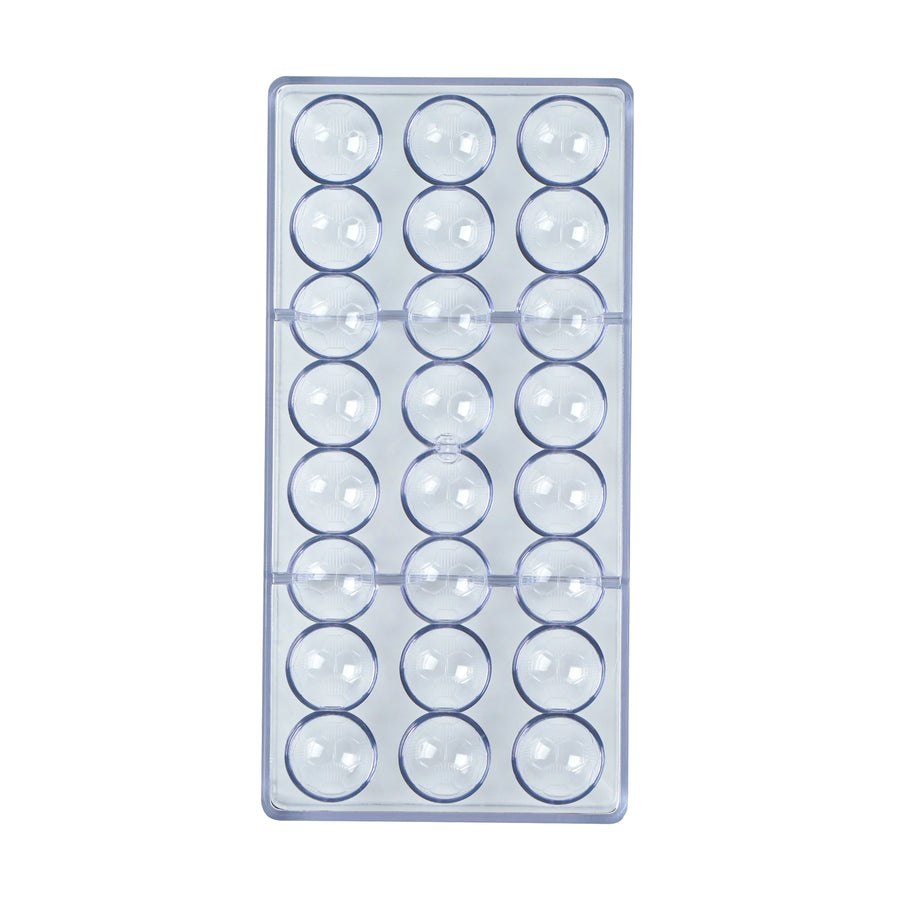 Restaurantware Pastry Tek 24-Compartment Soccer Ball Candy & Chocolate Molds, Polycarbonate - Restaurant Equipment and Smallwares - Canadian Distribution