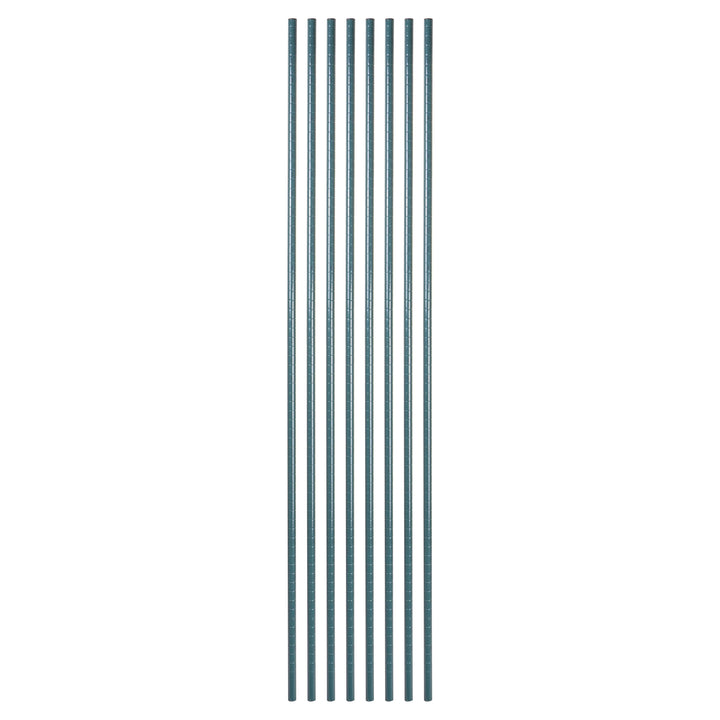 Restaurantware RW Base 74 Inch Green Epoxy Shelf Posts, Mobile, Corrosion-Resistant - Restaurant Equipment and Smallwares - Canadian Distribution - Ships Free Within Canada on Orders Above CAD $199