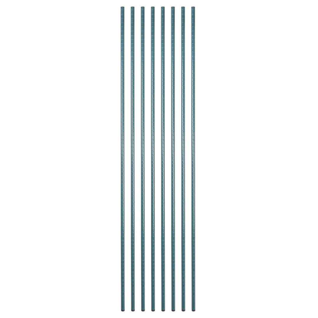 Restaurantware RW Base 74 Inch Green Epoxy Shelf Posts, Stationary, with Leveling Foot, Corrosion-Resistant - Restaurant Equipment and Smallwares - Canadian Distribution - Ships Free Within Canada on Orders Above CAD $199