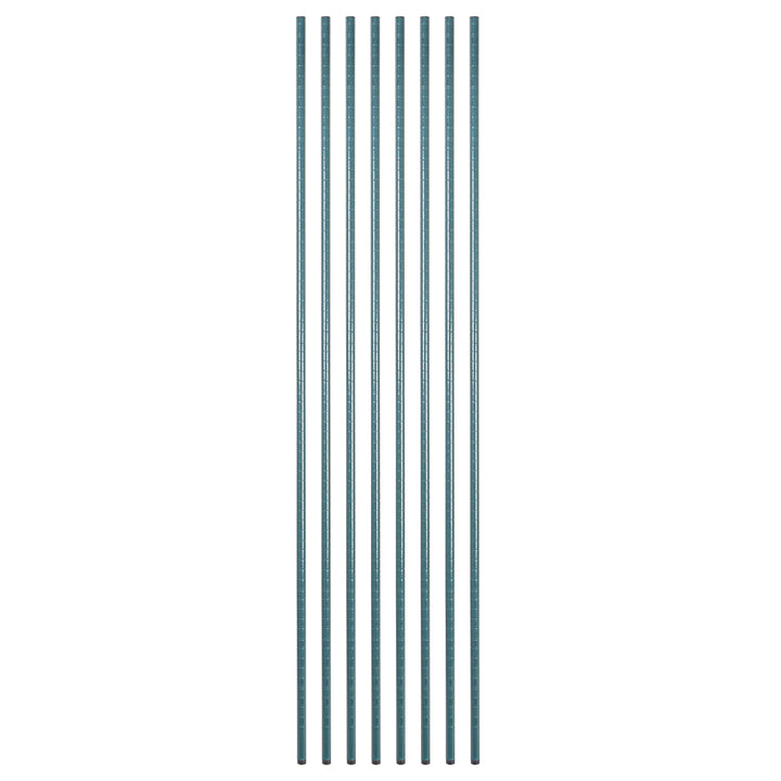 Restaurantware RW Base 74 Inch Green Epoxy Shelf Posts, Stationary, with Leveling Foot, Corrosion-Resistant - Restaurant Equipment and Smallwares - Canadian Distribution - Ships Free Within Canada on Orders Above CAD $199
