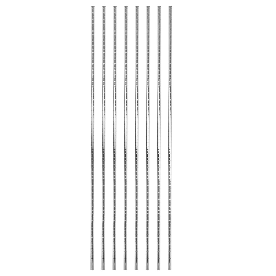 Restaurantware RW Base 74 Inch Chrome Shelf Posts, Mobile - Restaurant Equipment and Smallwares - Canadian Distribution - Ships Free Within Canada on Orders Above CAD $199
