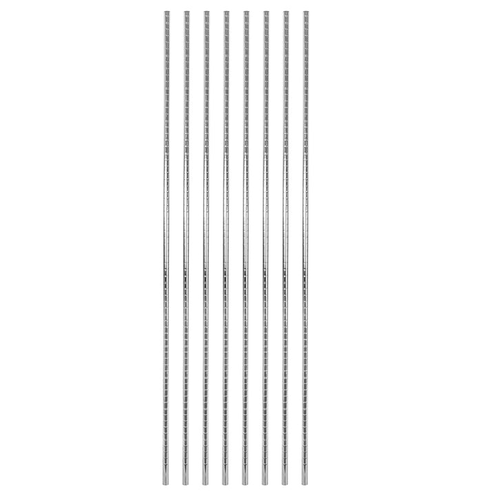 Restaurantware RW Base 74 Inch Chrome Shelf Posts, Mobile - Restaurant Equipment and Smallwares - Canadian Distribution - Ships Free Within Canada on Orders Above CAD $199