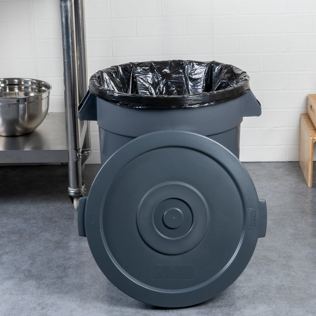 Restaurantware RW Clean Trash Can & Ingredient Bin Lids, Plastic, Gray, for 20 Gallon Trash Can & Ingredient Bin - Restaurant Equipment and Smallwares - Canadian Distribution - Ships Free Within Canada on Orders Above CAD $199
