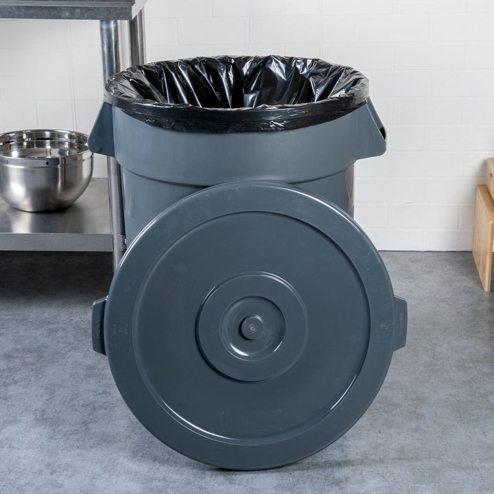 Restaurantware RW Clean Trash Can & Ingredient Bin Lids, Plastic, Gray, for 32 Gallon Trash Can & Ingredient Bin - Restaurant Equipment and Smallwares - Canadian Distribution - Ships Free Within Canada on Orders Above CAD $199