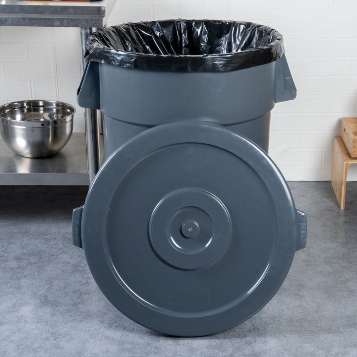 Restaurantware RW Clean Trash Can & Ingredient Bin Lids, Plastic, Gray, for 44 Gallon Trash Can & Ingredient Bin - Restaurant Equipment and Smallwares - Canadian Distribution - Ships Free Within Canada on Orders Above CAD $199