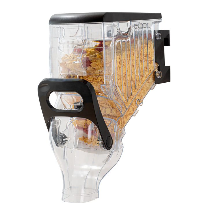 Restaurantware Met Lux 2 Gallon Wall Mount Cereal Dispensers, Plastic, 17.25 x 13.50 x 6 Inch - Restaurant Equipment and Smallwares - Canadian Distribution - Ships Free Within Canada on Orders Above CAD $199