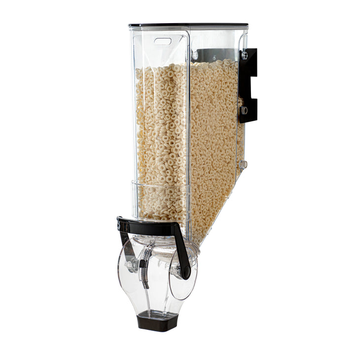 Restaurantware Met Lux 5 Gallon Wall Mount Cereal Dispensers, Plastic, 26.50 x 13.75 x 6 Inch - Restaurant Equipment and Smallwares - Canadian Distribution - Ships Free Within Canada on Orders Above CAD $199