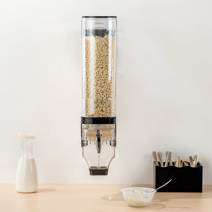 Restaurantware Met Lux 5 Gallon Wall Mount Cereal Dispensers, Plastic, 26.50 x 13.75 x 6 Inch - Restaurant Equipment and Smallwares - Canadian Distribution - Ships Free Within Canada on Orders Above CAD $199