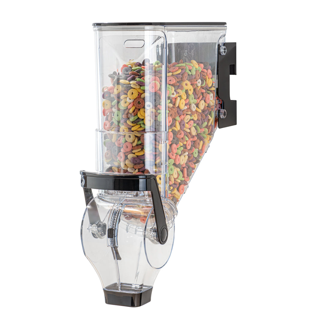 Restaurantware Met Lux 3.50 Gallon Wall Mount Cereal Dispensers, Plastic, 20.75 x 13.75 x 6 Inch - Restaurant Equipment and Smallwares - Canadian Distribution - Ships Free Within Canada on Orders Above CAD $199