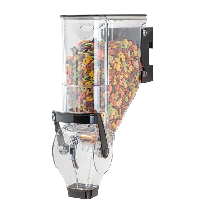 Restaurantware Met Lux 3.50 Gallon Wall Mount Cereal Dispensers, Plastic, 20.75 x 13.75 x 6 Inch - Restaurant Equipment and Smallwares - Canadian Distribution - Ships Free Within Canada on Orders Above CAD $199