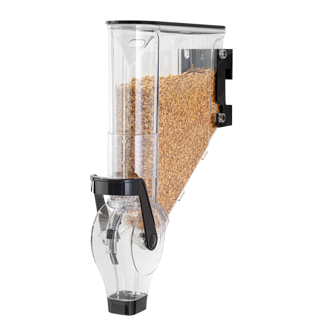 Restaurantware Met Lux 2 Gallon Wall Mount Cereal Dispensers, Plastic, 20.75 x 13.75 x 4 Inch - Restaurant Equipment and Smallwares - Canadian Distribution - Ships Free Within Canada on Orders Above CAD $199