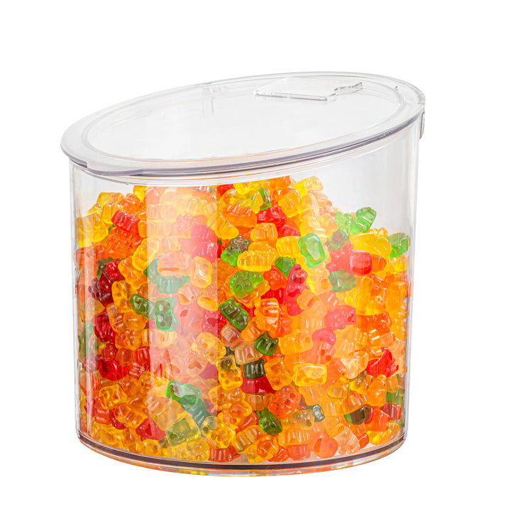 Restaurantware Met Lux 2.60 Gallon Storage Jars, Clear, Plastic, 9.75 x 9.75 x 8.25 Inch - Restaurant Equipment and Smallwares - Canadian Distribution - Ships Free Within Canada on Orders Above CAD $199
