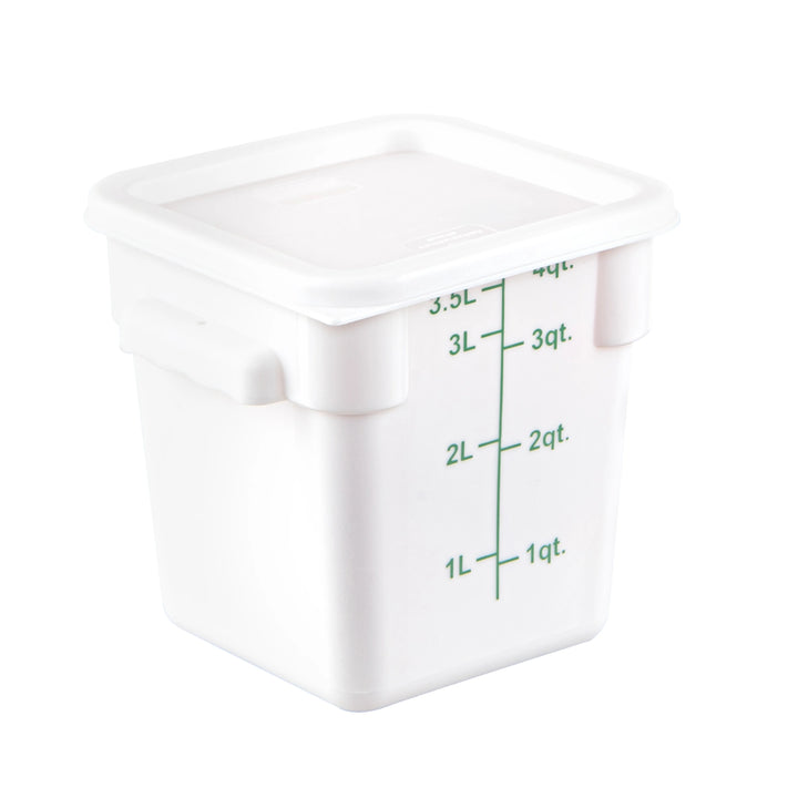 Restaurantware Met Lux Lids, White, Plastic, Square, for 2 & 4 Quart Food Storage Container - Restaurant Equipment and Smallwares - Canadian Distribution - Ships Free Within Canada on Orders Above CAD $199