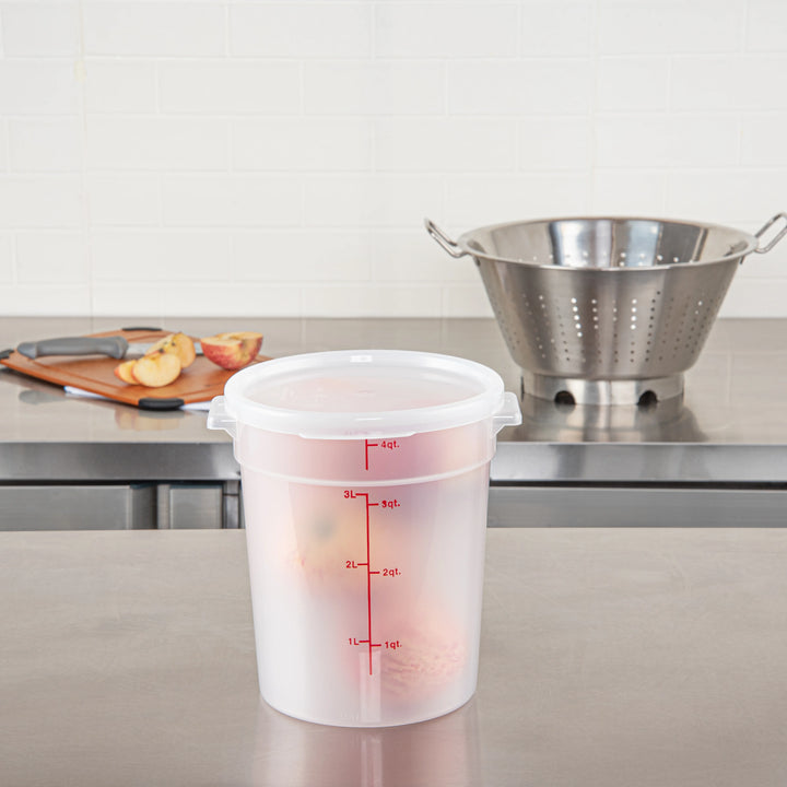 Restaurantware Met Lux Lids, Translucent, Plastic, Round, for 2 & 4 Quart Food Storage Container - Restaurant Equipment and Smallwares - Canadian Distribution - Ships Free Within Canada on Orders Above CAD $199